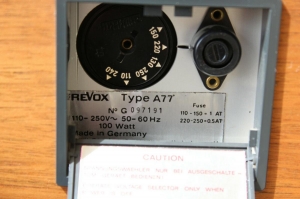 Revox A77 MK III 4 track - Hàng Ebay Đức đẹp có lắp mica